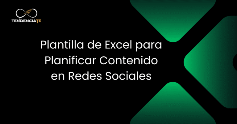 Plantilla de Excel para planificar contenido en Redes Sociales